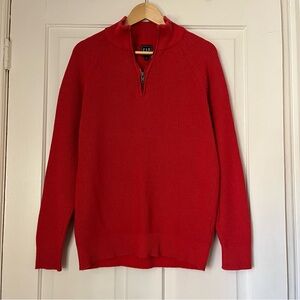 Vintage Cotton Gap Red Oversized Quater-Zip Red | medium men - x large women